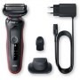 Braun | Shaver | 51-R1200s | Operating time (max) 50 min | Wet & Dry | Black/Red - 2
